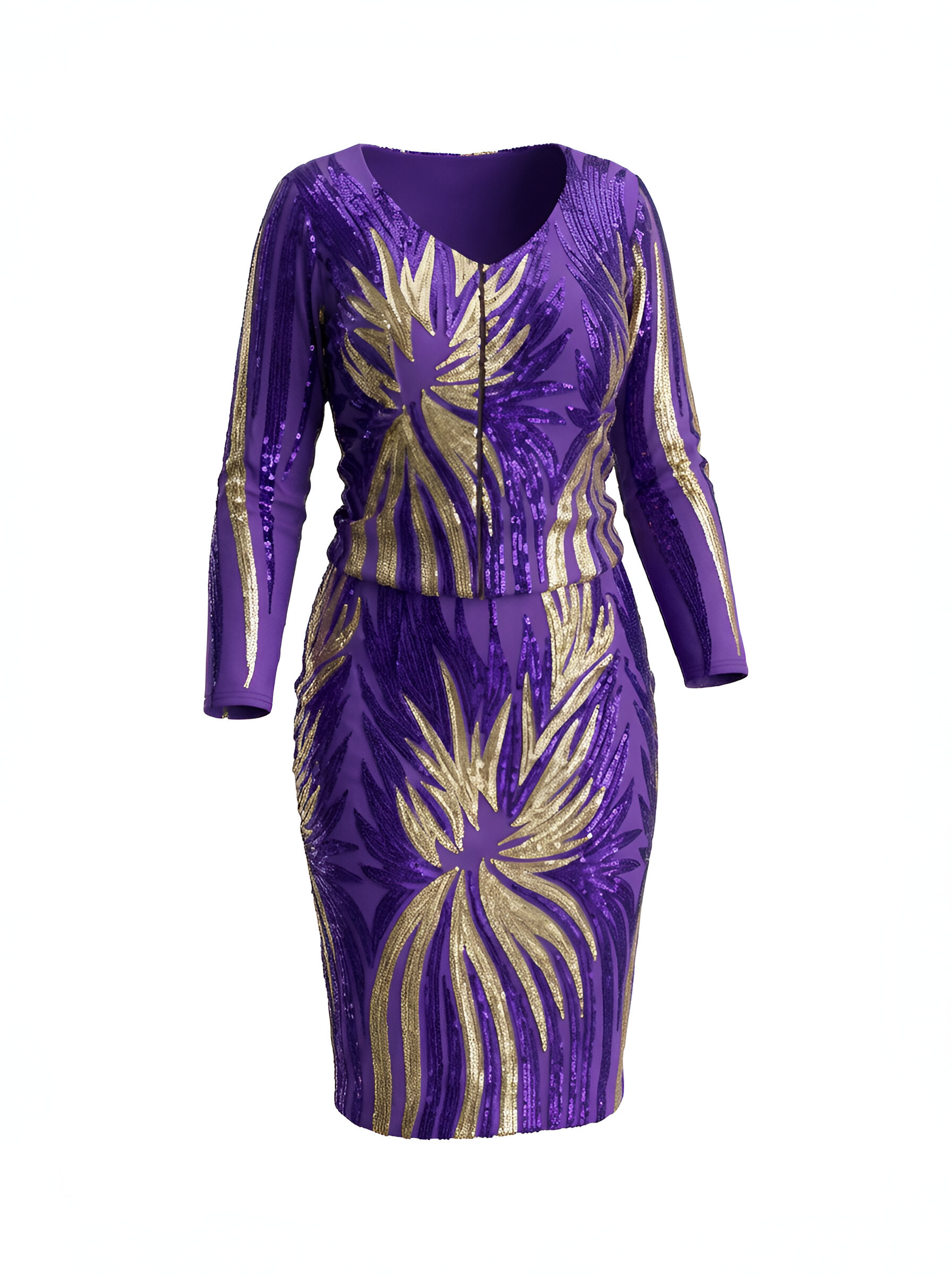 Purple Radiance Sequence Knit